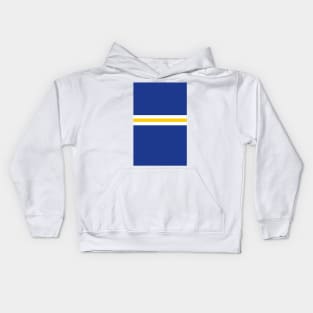 Everton FC Blue White Yellow Colours Bar Design Kids Hoodie